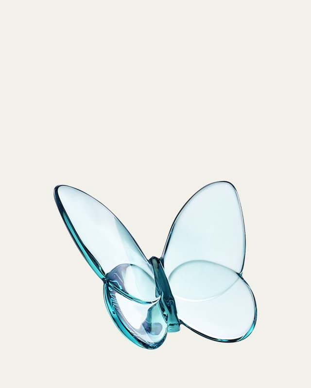 2.5" Lucky Crystal Turquoise Butterfly